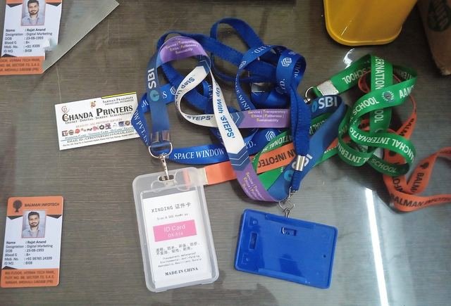 ID Cards with Holder & Lanyard made by Chanda Printers